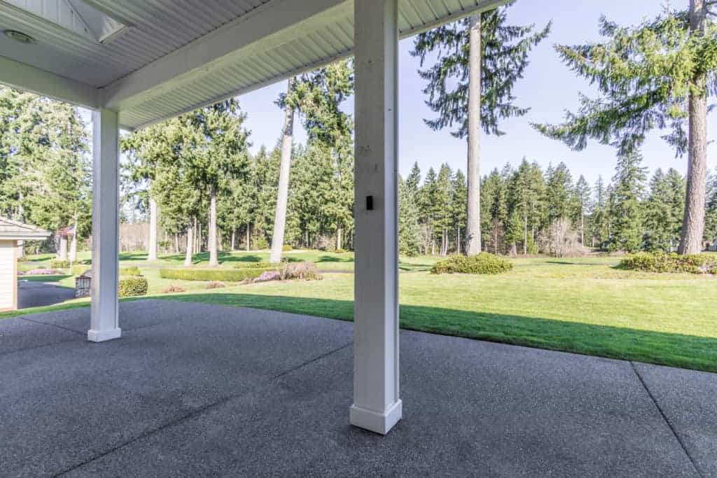 Golf view looking from back covered patio of 4222 Campus Green Lp NE in Lacey
